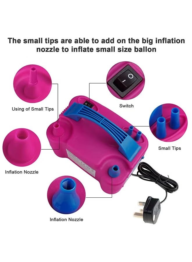 HAPZEY Electric Balloon Inflator Pump – Dual Nozzle High-Speed Balloon Blower Portable Automatic Balloon Air Pump for Party & Event Decoration Lightweight Electric Balloon Inflator Machine for Latex & Decorative Balloons Fast Inflation Balloon Pump for Birthdays, Weddings & Celebrations - Image 2